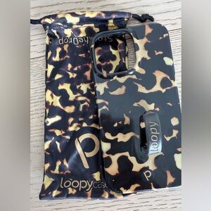 Loopy Case Black and Tan tortoise shell Phone Case